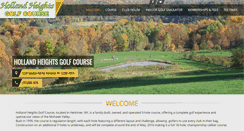 Desktop Screenshot of hollandheightsgolfcourse.com