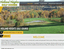 Tablet Screenshot of hollandheightsgolfcourse.com